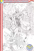 Sonic The Hedgehog #36 Cover B/W