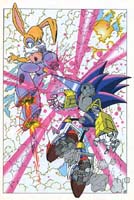 Bunnie versus Mecha-Sonic